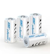 Fuspower CR2 Battery 4 Pack, Non-Rechargeable CR2 3V Lithium Battery, High Capacity 3 Volt CR15H2...