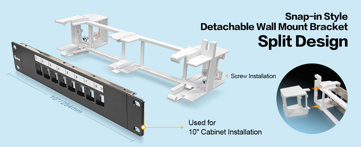8 port patch panel