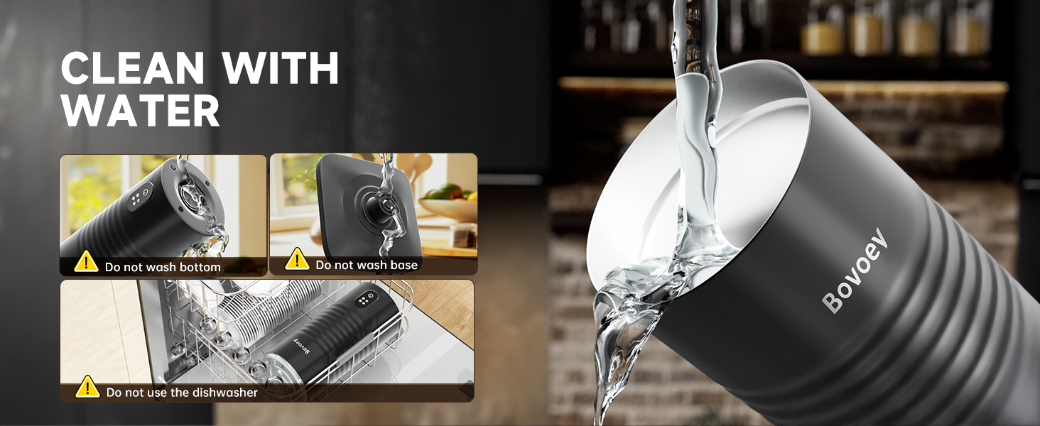 CLEAN WITH WATER