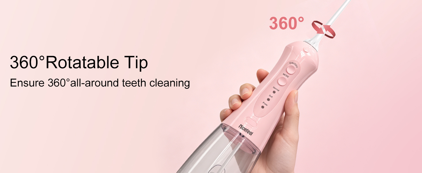 Pink water flosser