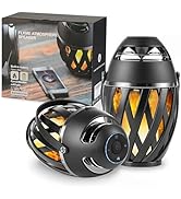 INSSISAIN 2 Pack Outdoor Bluetooth Speakers Waterproof Wireless, Birthday Gifts for Men Dad, LED ...