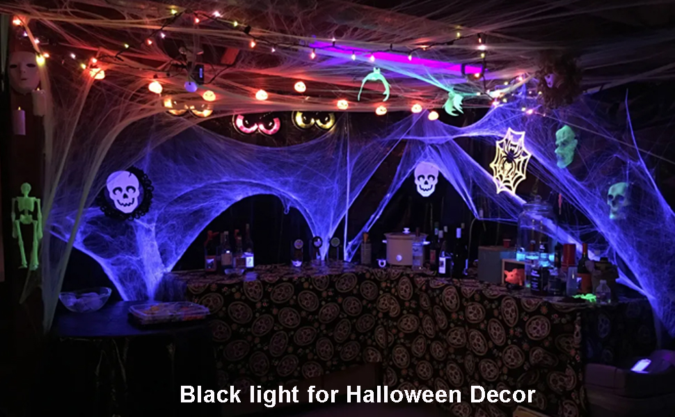 black liight for halloween decor