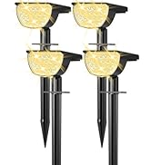 GKGG Solar Lights Outdoor Waterproof IP65, 76 LED 3 Lighting Modes Solar Spot Lights Outdoor Yard...