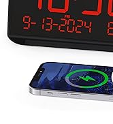 Roxicosly Projection Alarm Clock for Bedroom | Projects Time on Wall Ceiling | Ultra Clear Large ...