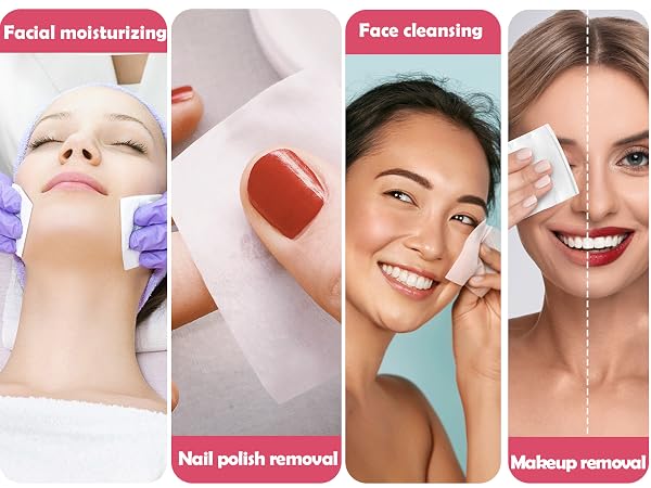 The Multiple Uses of 475Pcs Square Makeup Cotton Pads