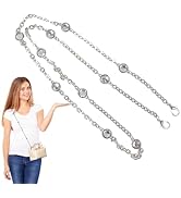 VILLCASE Rhinestone Bag Chain for Handbags, Adjustable Purse Chain Strap, Crossbody Bag Chain Ext...