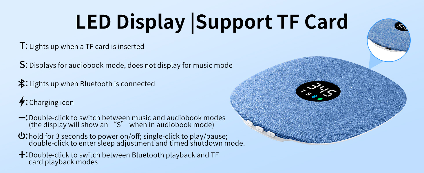 Bone Conduction Under Pillow Sleep Speaker