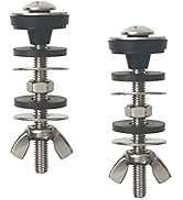 Universal Toilet Tank to Bowl Bolt Kit, Heavy Duty Toilet Tank Replacement Kit, Waterproof and Ru...