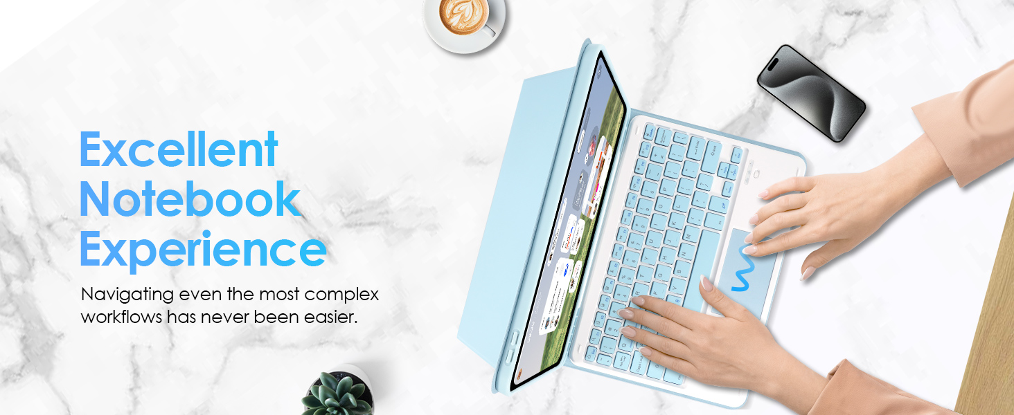 detachable keyboard case for ipad 10th generation 10.9 inch 2022 10th gen ipad cover with touchpad