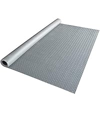 Yescom Garage Floor Mat Roll 13x5FT PVC Diamond Plate 1.6mm Thickened Gray