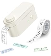 Makeid Label Maker Machine with Tape HD (300dpi) - 9/12/16mm Waterproof Tape, Portable &amp; Recharge...