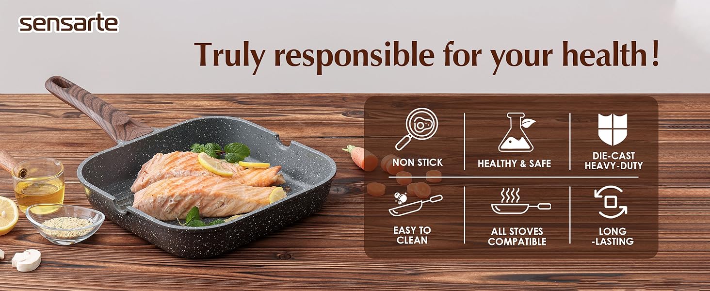 nonstick grill pan steak pan