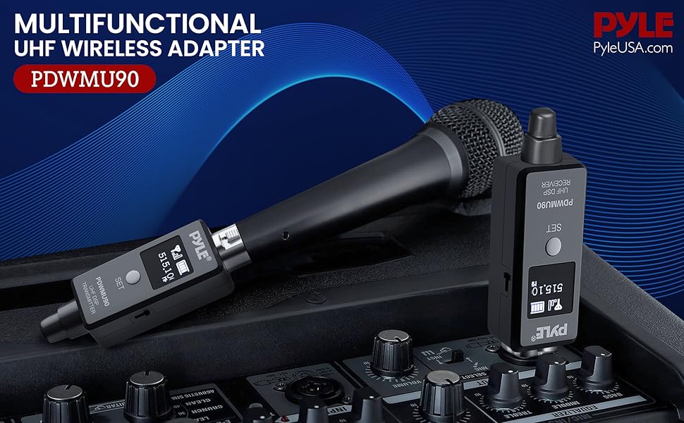 Multifunctional UHF Wireless XLR Adapter System,