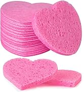 50-Count Facial Sponges Compressed, 100% Natural Cellulose Face Sponge Professional Cosmetic Spa ...