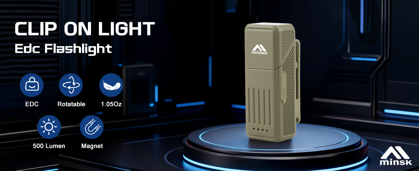 mini EDC small flashlights pocket for adult men USB c led rechargeable mental