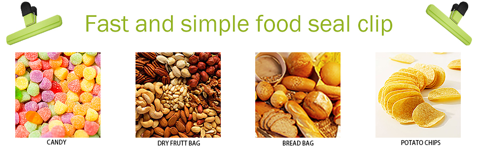 Fast and simple food seal clip