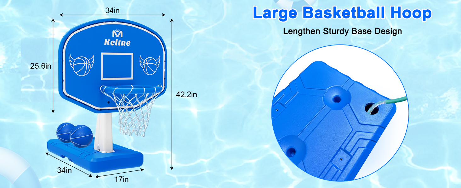swimming pool basketball hoop