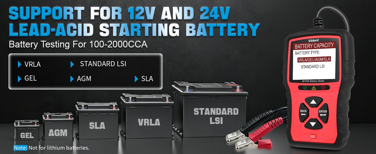 12V battery tester