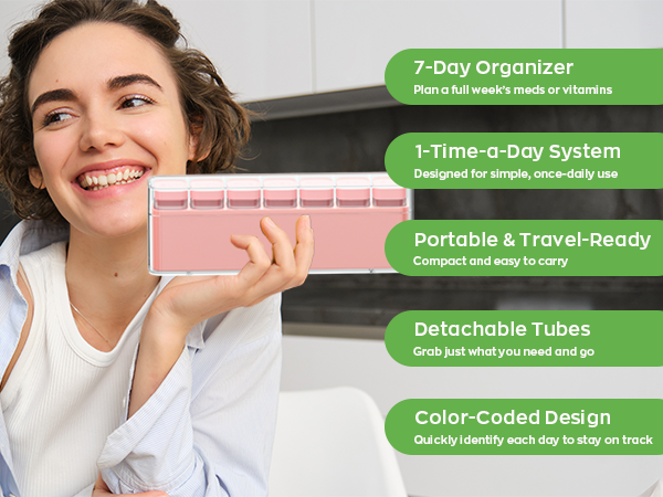pill organizer once a day