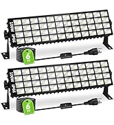 2 Pack LED Shop Lights, 100W 14000LM 6000K Plug in Garage Light with 6FT Power Cord, IP66 Waterpr...