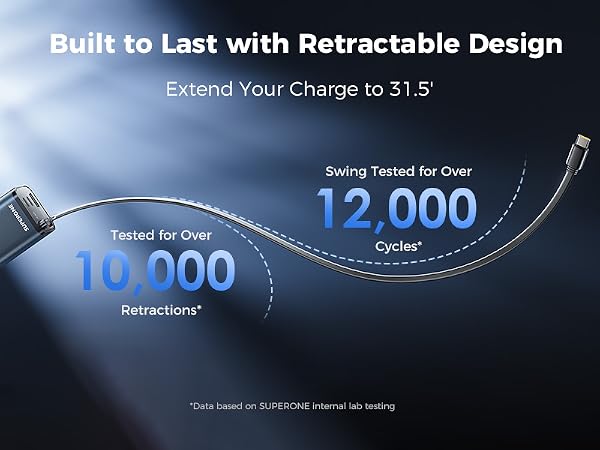 retractable car charger iphone