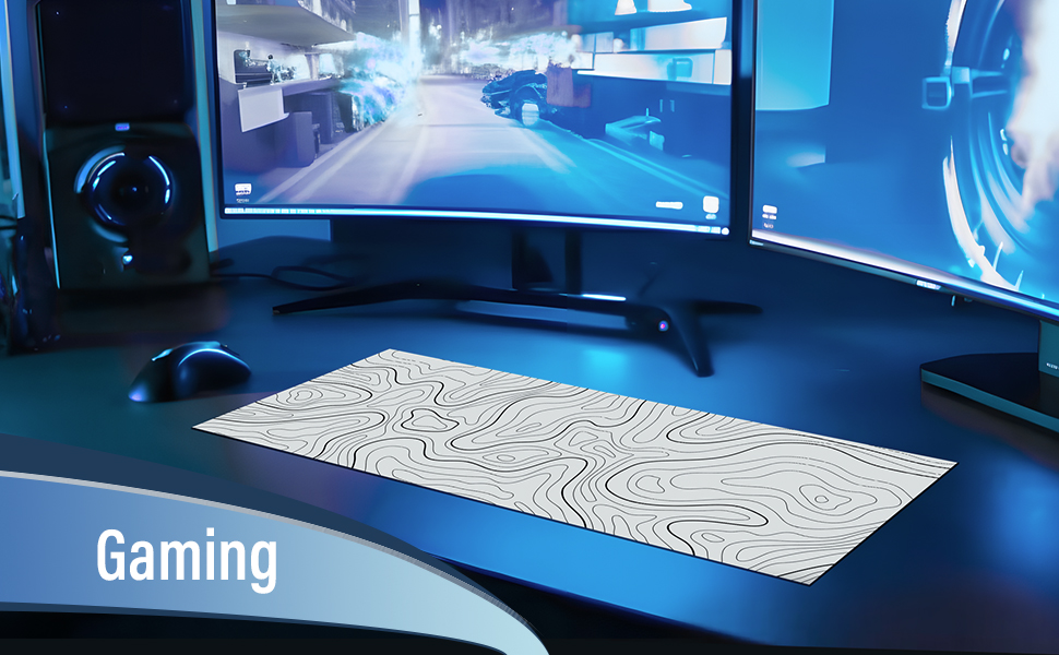 white mouse pad for gaming use