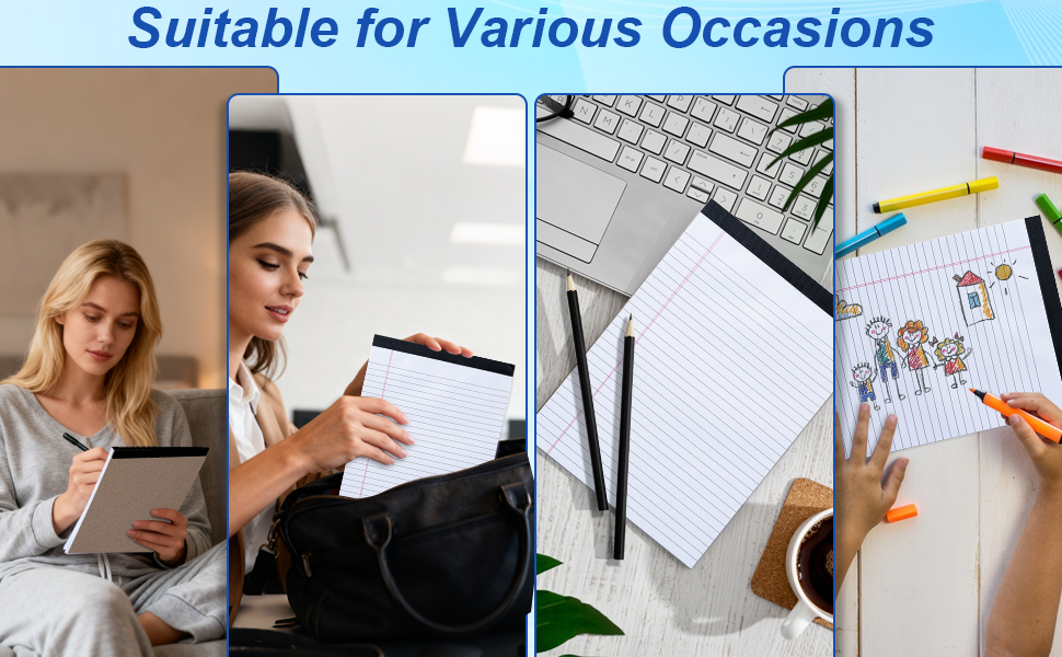 3 Pack Legal Pads Refills Note Pads, Writing Pads 8.5 x 11 Inches, Memo Pads Lined Writing Note Pads