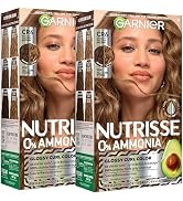 Garnier Nutrisse 0% Ammonia Glossy Curl Color Permanent Hair Dye for Curls, Vegan Color For 100% ...