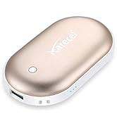 Karecel Rechargeable Hand Warmer, 5200mAh Double-Sided Instant Heating Electric Hand Warmer Power...
