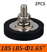 MUTUACTOR 2PCS Super Strong Neodymium Magnets,150lb Heavy Duty Round Magnets with Anti-Scratch Ru...