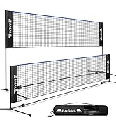 badminton net tennis net pickleball net portable volleyball net height adjustable nylon sports set