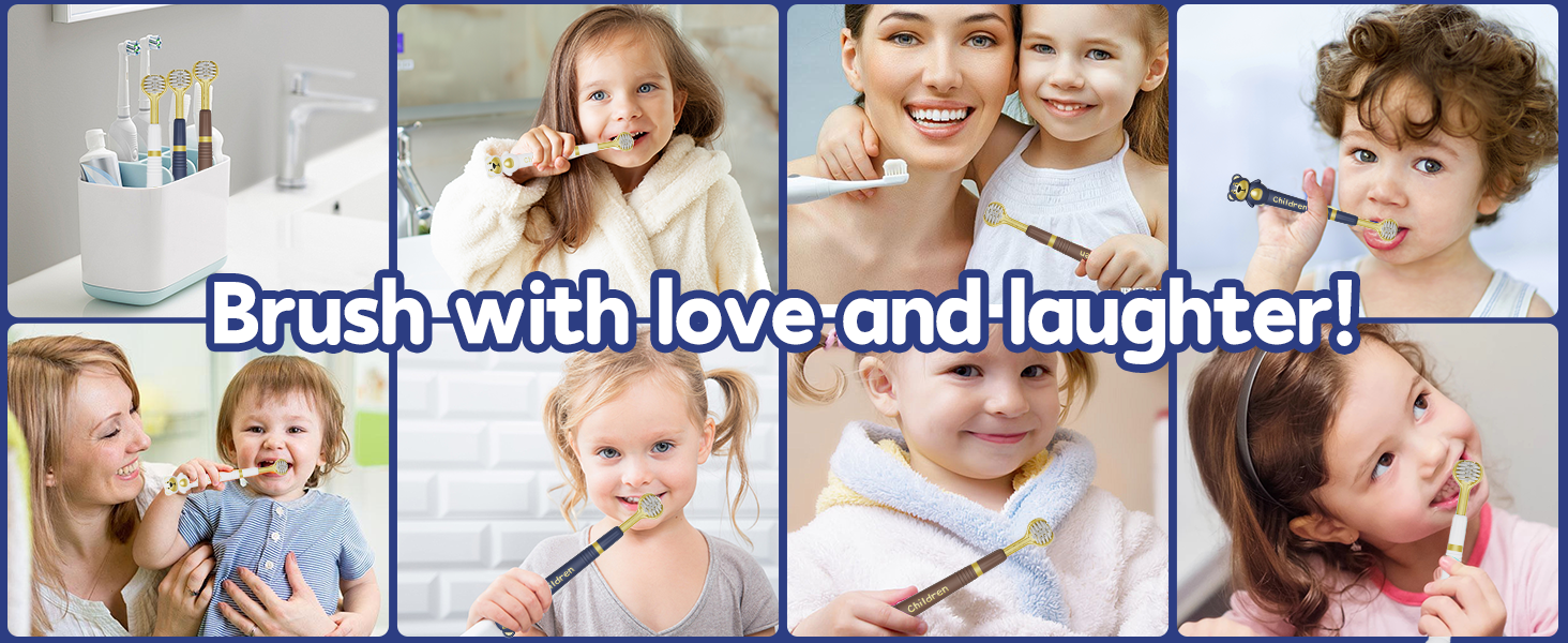 toddlers 3 sided toothbrushes