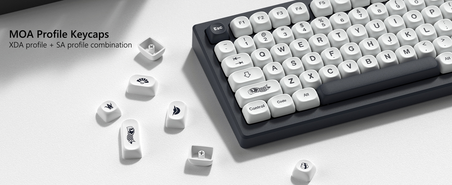  PBT Keycaps 60 65 75 100 Percent, MOA Keycaps Dye-Sublimation, Custom Keyboard Key caps