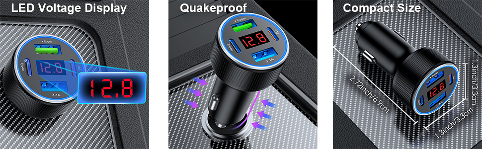 usb car charger adapter car fast charger usb c car charger fast charging