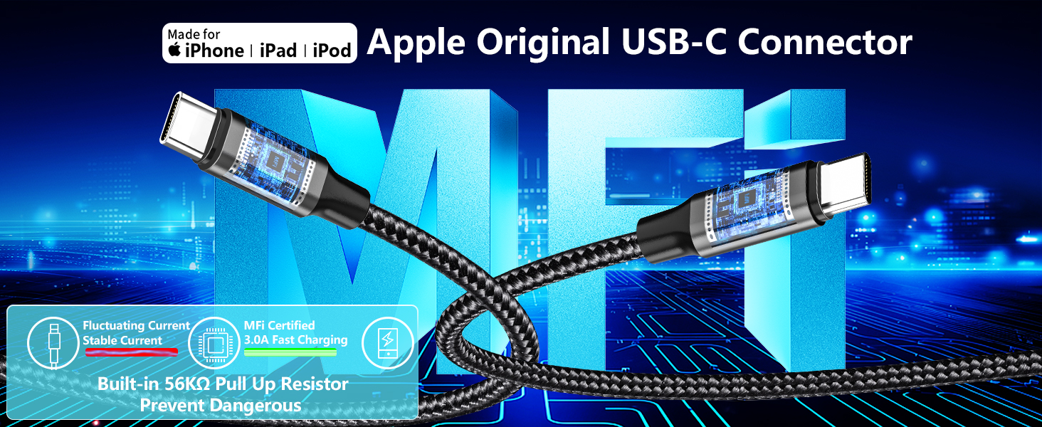 MFi Certified 3-Port 67W PD/QC Car Power Adapter USB-C Car Charger Cigarette Lighter for iPhone 17
