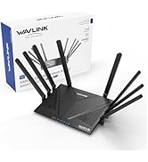 WAVLINK AX6000 Dual Band WiFi 6 Router, High Speed Gigabit Router for Wireless Internet, 8 High-G...