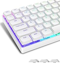 Womier Low Profile Keycaps - Shine Through Keycaps 60 65 75 100 Percent, Keyboard Key caps PBT Full ...