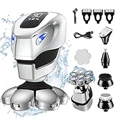 5 in 1 Head Shaver, Upgrade Electric Razor for Men, Cordless Rotary Shavers for Men, Rechargeable...