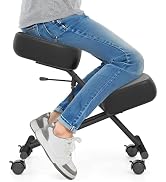 Giantex Ergonomic Kneeling Chair for Office, Knee Stool Chair w/Adjustable Height and Seat Angle ...