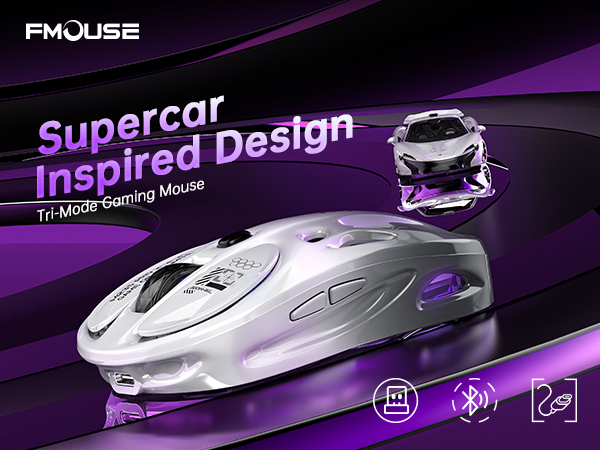 Tri-Mode Wireless Mouse (2.4G/Bluetooth/Wired)