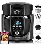 Nuwave Duet Air Fryer, Electric Pressure Cooker &amp; Grill Combo, 540 IN 1 Multicooker with 3 Remova...