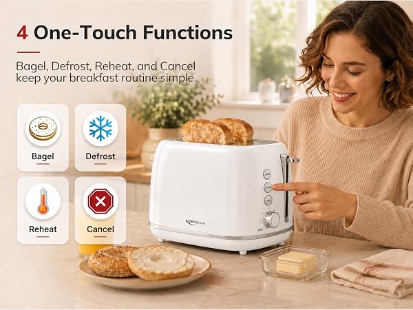 Toaster 2 Slice wide Slot