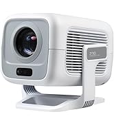 WellSonic Native 1080p &amp; 260Ansi Smart Projector, Mini Projector with Wifi and Bluetooth, Auto Ke...