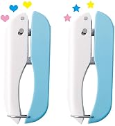 UCEC Paper Hole Punch Shapes, Single Hole Puncher, 1/4 Inch Handheld Star Hole Punch Heart Hole P...