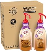 Nestle Coffee mate Coffee Creamer, Sweetened Original, Concentrated Liquid Pump Bottle, Non Dairy...