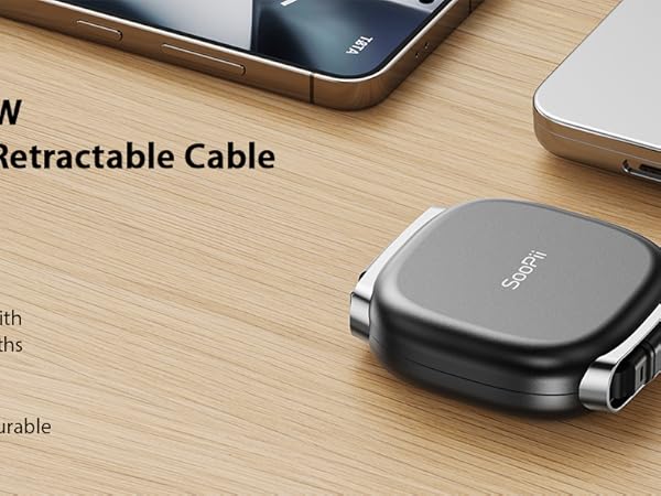 retractable usb c cable