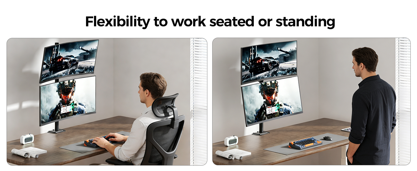 vertical monitor mount