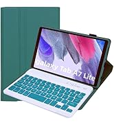 Lrufodya Keyboard Case for Samsung Galaxy Tab A7 Lite 8.7" 2021, Candy Colors Detachable Wireless...