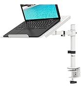 WALI Laptop Mount Arm for Desk, Laptop Tray, Fully Adjustable, up to 17 inch, 22lbs, with Vented ...
