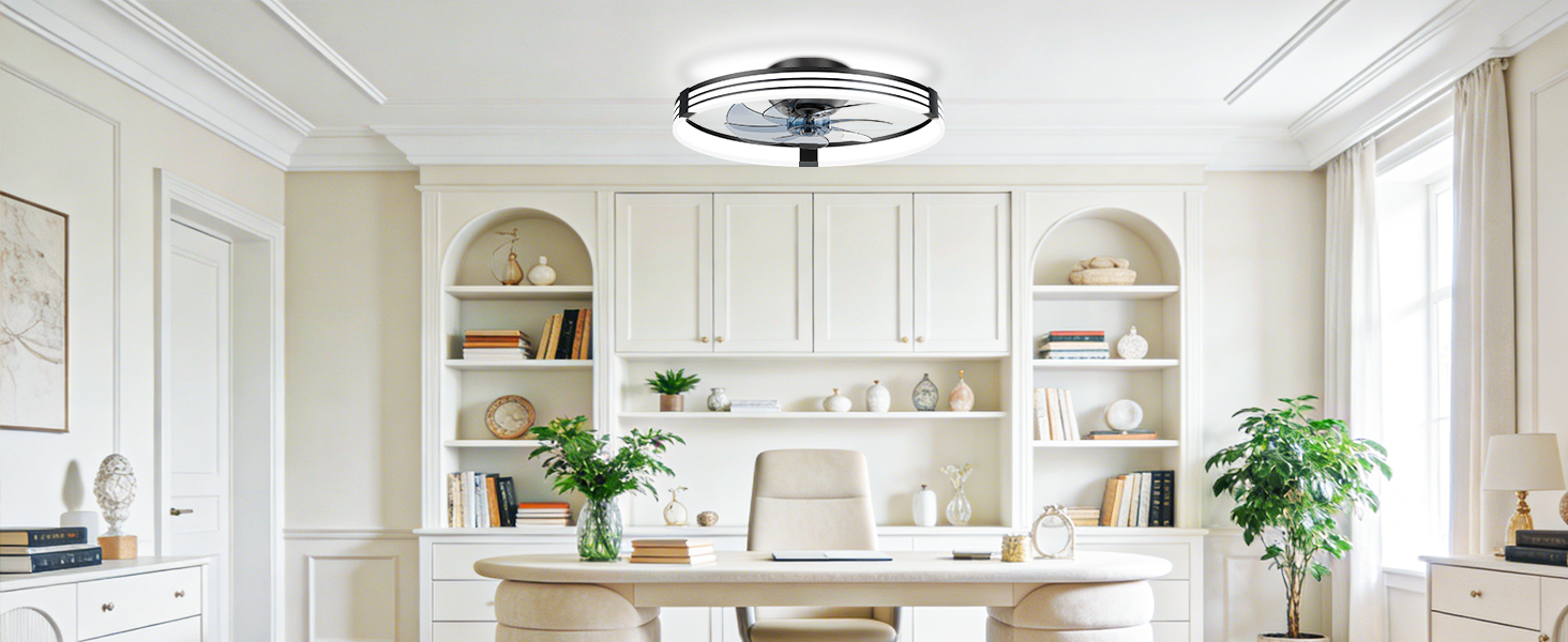 ceiling fan with light for Home office